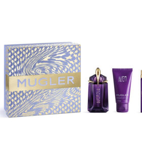 Mugler Cofanetto Alien Eau de Parfum 60ml Ricaricabile con Body Lotion 50ml e Travel Spray 10ml